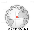Outline Map of the Area around 11° 40' 49" N, 21° 10' 29" W, rectangular outline