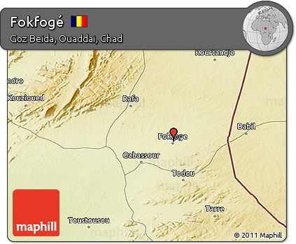 Physical 3D Map of Fokfogé