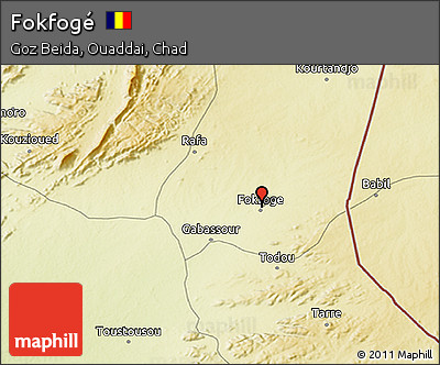 Physical 3D Map of Fokfogé