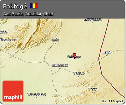 Physical 3D Map of Fokfogé