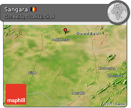 Satellite 3D Map of Sangara