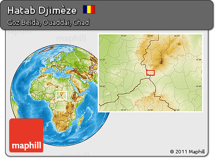 Physical Location Map of Hatab Djimèze