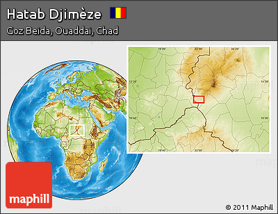 Physical Location Map of Hatab Djimèze