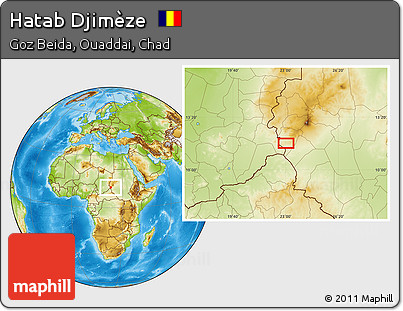 Physical Location Map of Hatab Djimèze