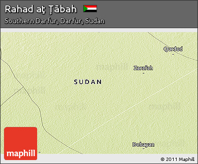 Physical Panoramic Map of Rahad Aţ Ţābah