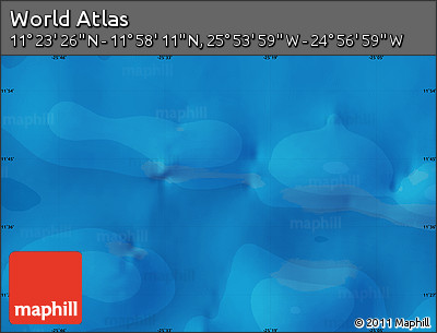 Political Map of the Area around 11° 40' 49" N, 25° 25' 29" W