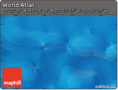 Political Map of the Area around 11° 40' 49" N, 25° 25' 29" W