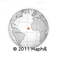 Outline Map of the Area around 11° 40' 49" N, 25° 25' 29" W, rectangular outline