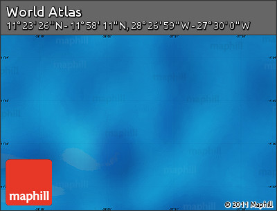 Physical Map of the Area around 11° 40' 49" N, 27° 58' 30" W