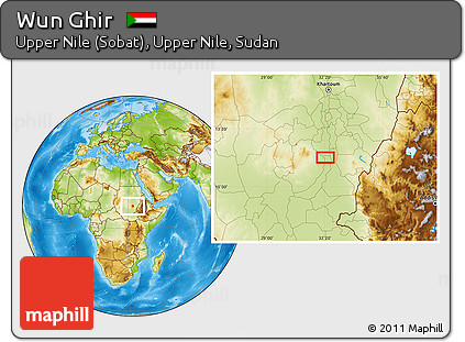 Physical Location Map of Wun Ghir