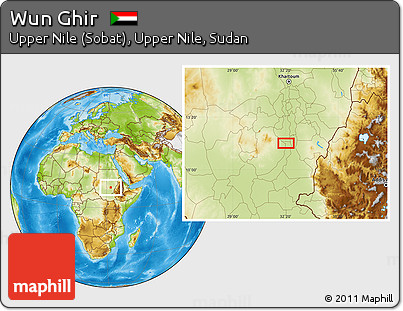 Physical Location Map of Wun Ghir