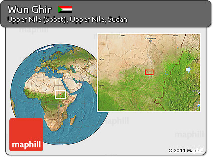 Satellite Location Map of Wun Ghir