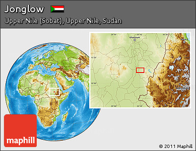 Physical Location Map of Jonglow