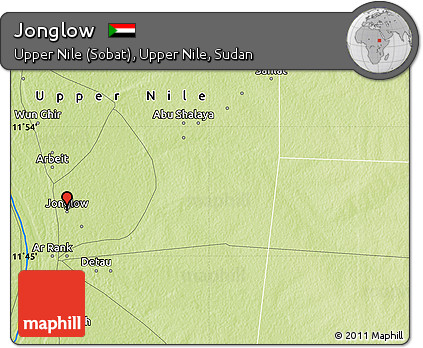 Physical Map of Jonglow