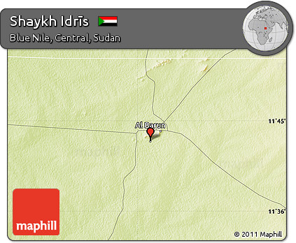 Physical Map of Shaykh Idrīs
