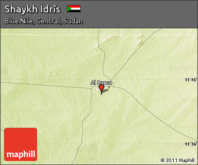Physical Map of Shaykh Idrīs