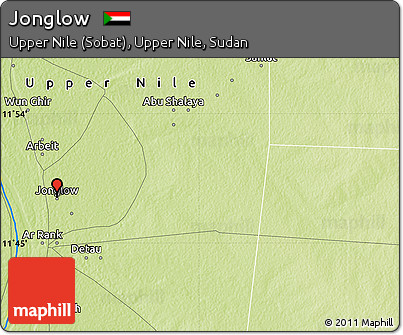 Physical Map of Jonglow