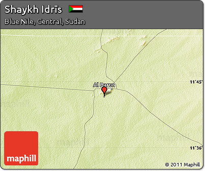 Physical Map of Shaykh Idrīs