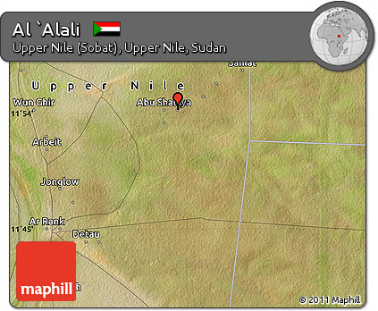 Satellite Map of Al `Alali