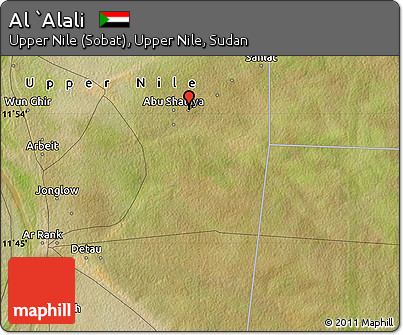 Satellite Map of Al `Alali