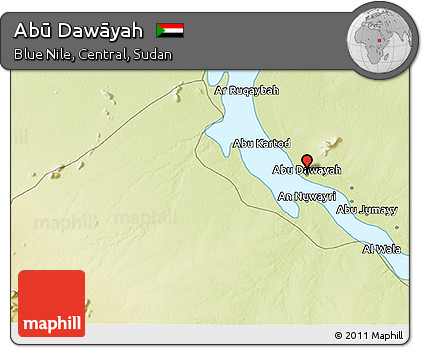 Physical 3D Map of Abū Dawāyah