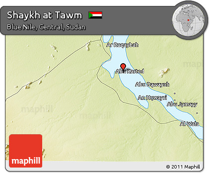Physical 3D Map of Shaykh At Tawm