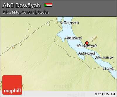 Physical 3D Map of Abū Dawāyah