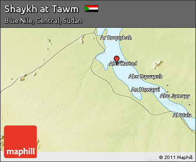 Physical 3D Map of Shaykh At Tawm