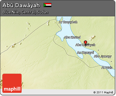 Physical 3D Map of Abū Dawāyah