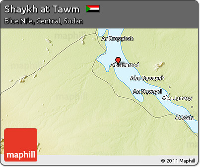 Physical 3D Map of Shaykh At Tawm