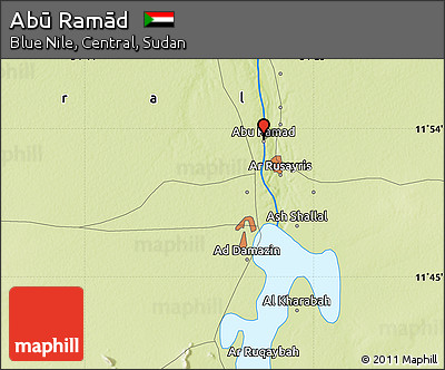 Physical Map of Abū Ramād