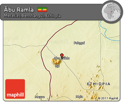 Physical 3D Map of Ābu Ramla