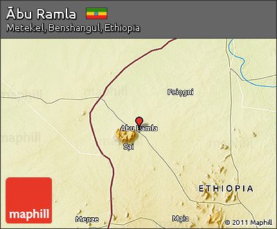 Physical 3D Map of Ābu Ramla