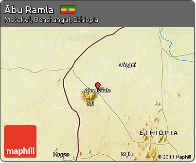 Physical 3D Map of Ābu Ramla