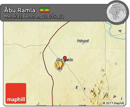 Physical Map of Ābu Ramla