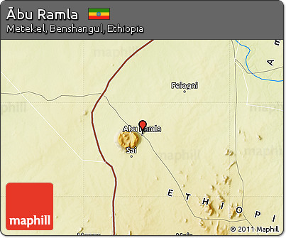 Physical Map of Ābu Ramla