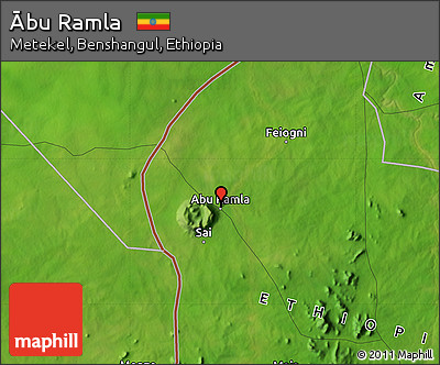 Satellite Map of Ābu Ramla