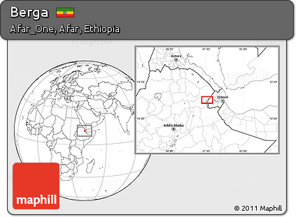 Blank Location Map of Berga