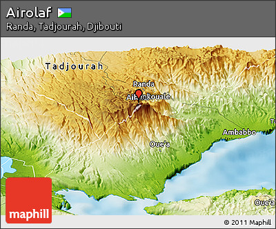Physical Panoramic Map of Airolaf