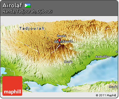 Physical Panoramic Map of Airolaf