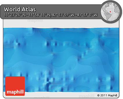 Political 3D Map of the Area around 11° 40' 49" N, 42° 25' 29" W