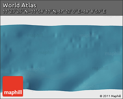 Satellite 3D Map of the Area around 11° 40' 49" N, 47° 40' 29" E