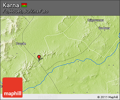 Physical 3D Map of Karna
