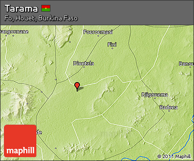 Physical 3D Map of Tarama