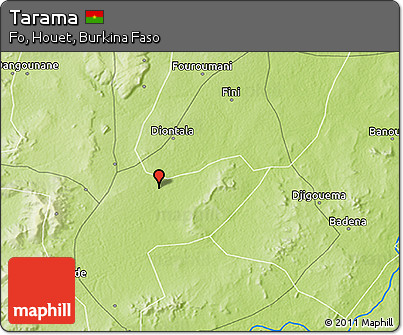 Physical 3D Map of Tarama