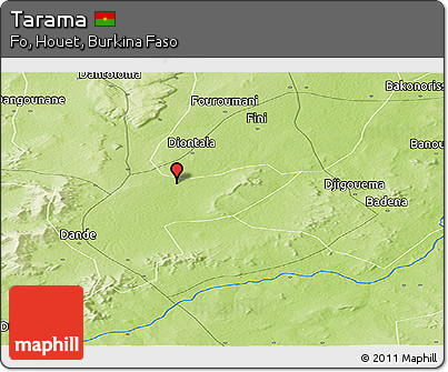 Physical Panoramic Map of Tarama