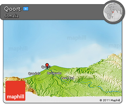 Physical 3D Map of Qoort