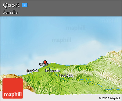 Physical 3D Map of Qoort