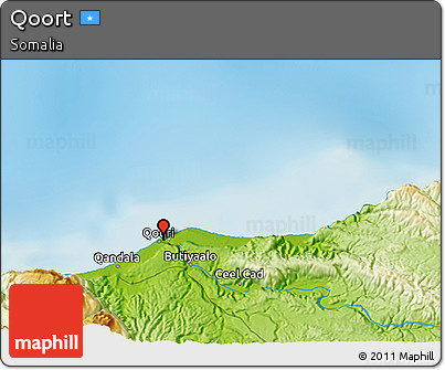 Physical 3D Map of Qoort