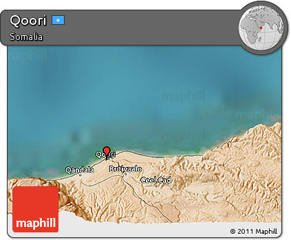 Satellite 3D Map of Qoori